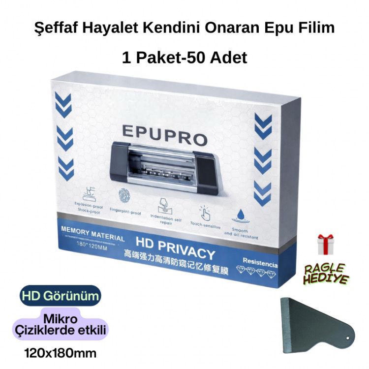 ŞEFFAF HAYALET KENDİNİ ONARAN EPU FİLM 50'Lİ PAKET